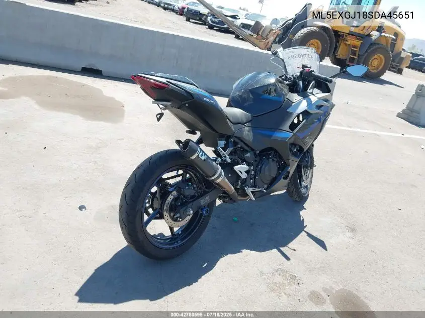 2025 Kawasaki Ex500 A/B VIN: ML5EXGJ18SDA45651 Lot: 42780595