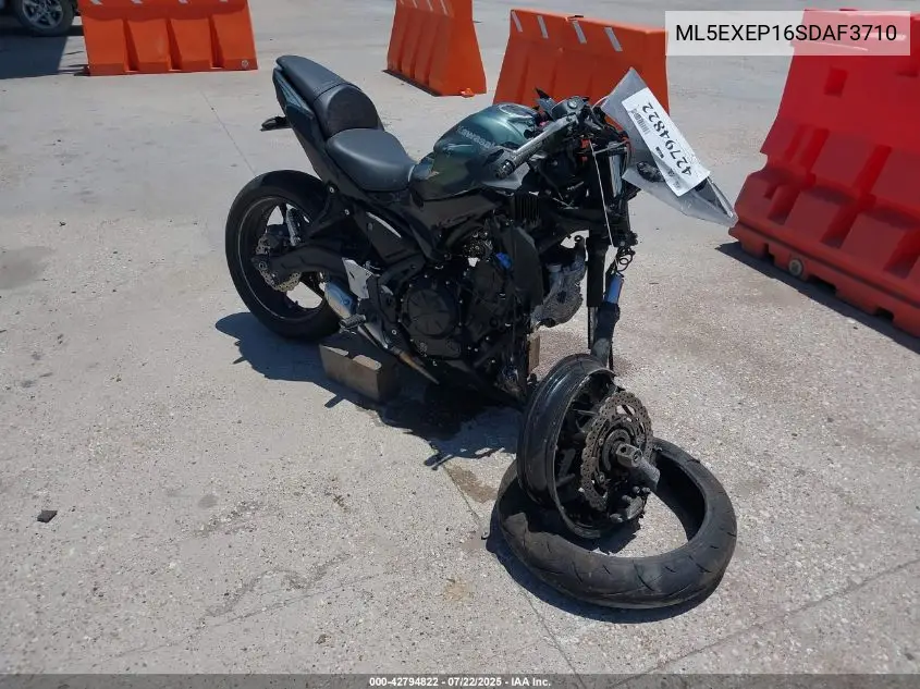 2025 Kawasaki Ex650 P VIN: ML5EXEP16SDAF3710 Lot: 42794822