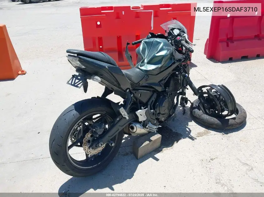 2025 Kawasaki Ex650 P VIN: ML5EXEP16SDAF3710 Lot: 42794822
