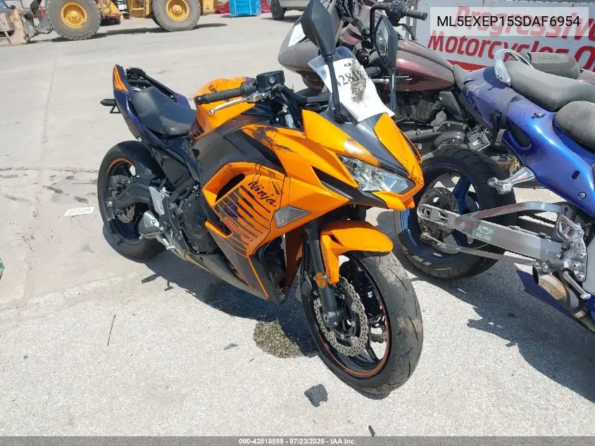 2025 Kawasaki Ex650 P VIN: ML5EXEP15SDAF6954 Lot: 42818559