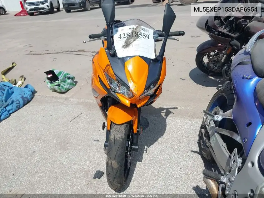 2025 Kawasaki Ex650 P VIN: ML5EXEP15SDAF6954 Lot: 42818559