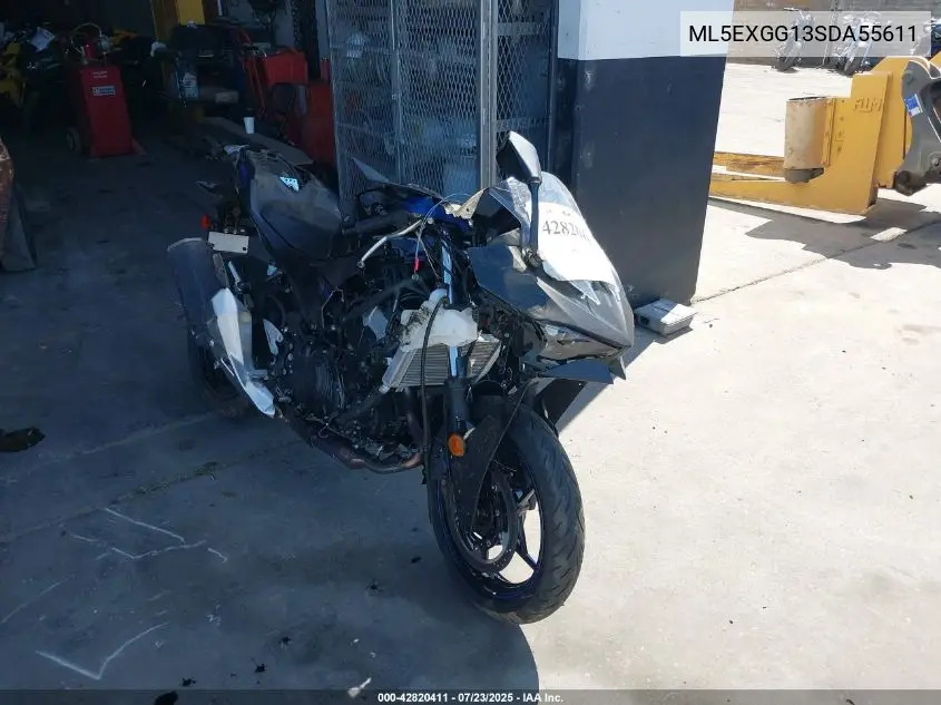 2025 Kawasaki Ex500 VIN: ML5EXGG13SDA55611 Lot: 42820411