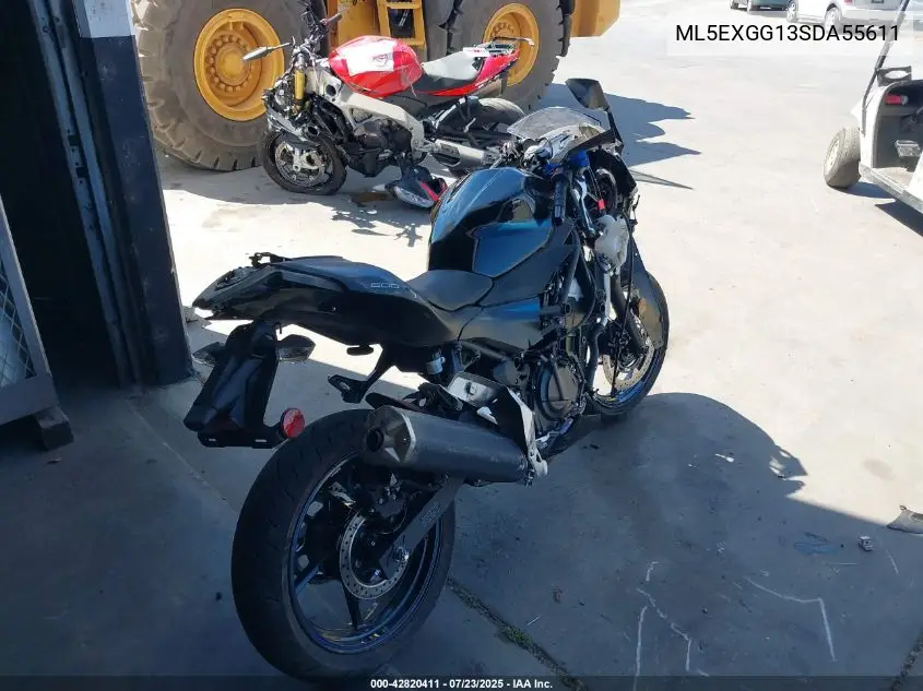 2025 Kawasaki Ex500 VIN: ML5EXGG13SDA55611 Lot: 42820411