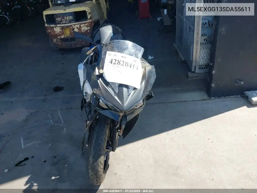 2025 Kawasaki Ex500 VIN: ML5EXGG13SDA55611 Lot: 42820411