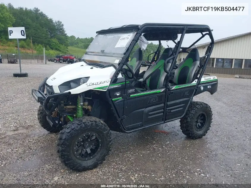 2019 Kawasaki Krf800 F VIN: JKBRTCF19KB504477 Lot: 42401716