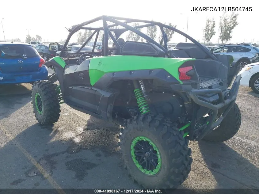 2020 Kawasaki Krf 1000 A VIN: JKARFCA12LB504745 Lot: 41098167