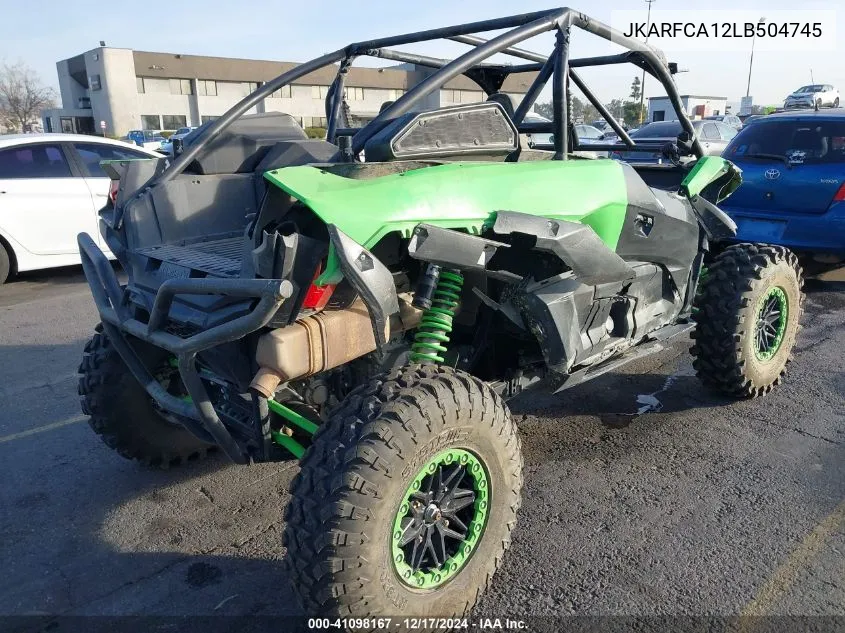 2020 Kawasaki Krf 1000 A VIN: JKARFCA12LB504745 Lot: 41098167