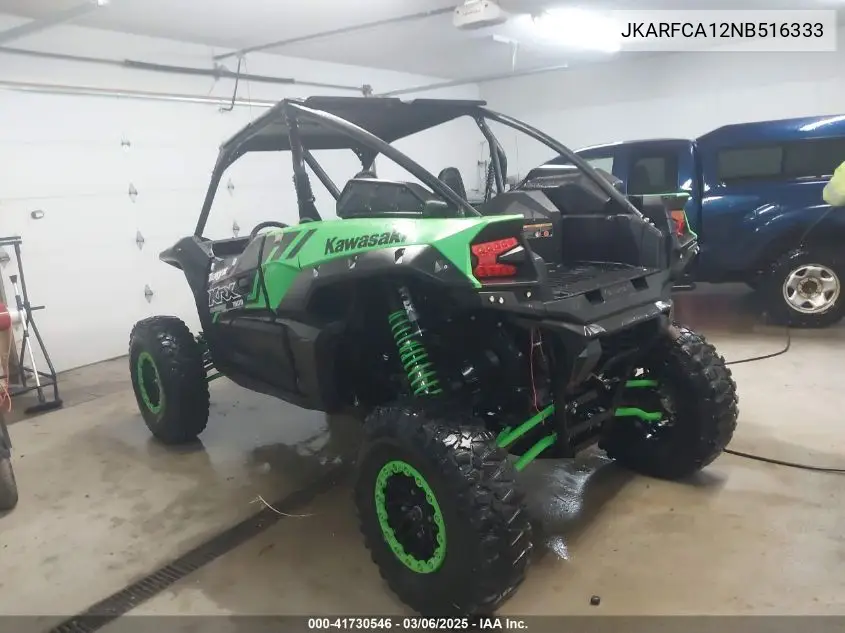 2022 Kawasaki Krf 1000 A VIN: JKARFCA12NB516333 Lot: 41730546