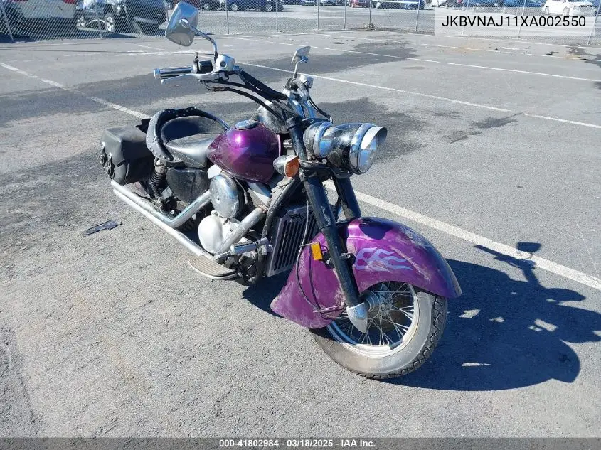 1999 Kawasaki Vn1500 J VIN: JKBVNAJ11XA002550 Lot: 41802984