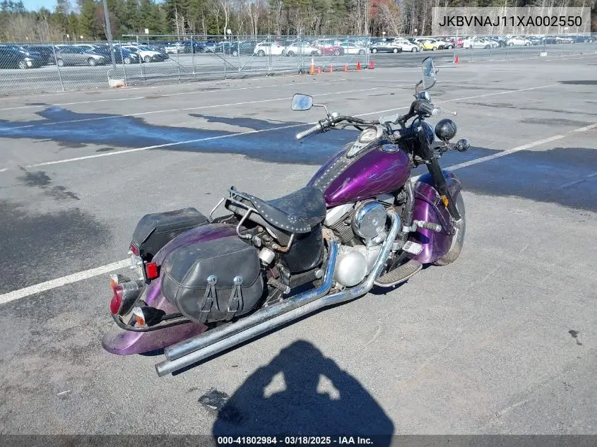 1999 Kawasaki Vn1500 J VIN: JKBVNAJ11XA002550 Lot: 41802984