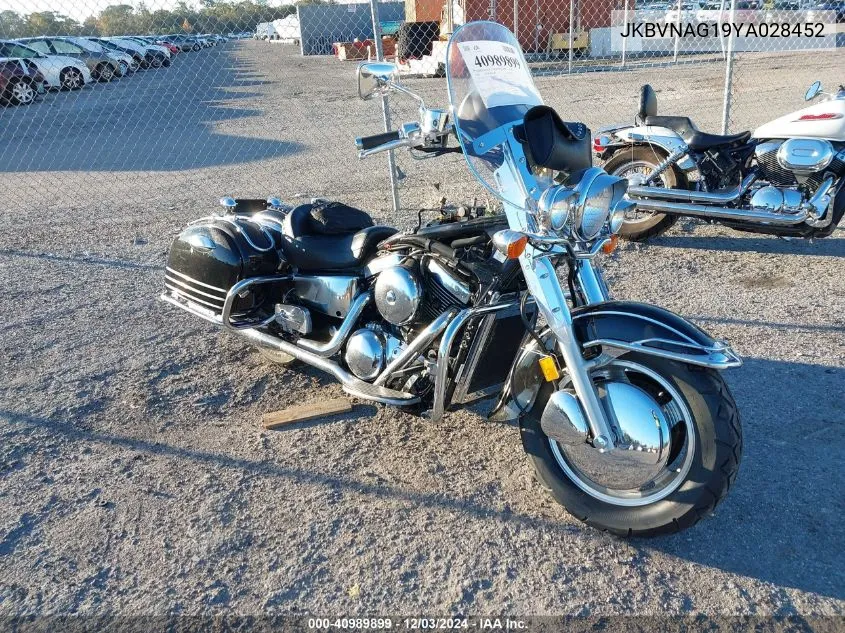 2000 Kawasaki Vn1500 G VIN: JKBVNAG19YA028452 Lot: 40989899