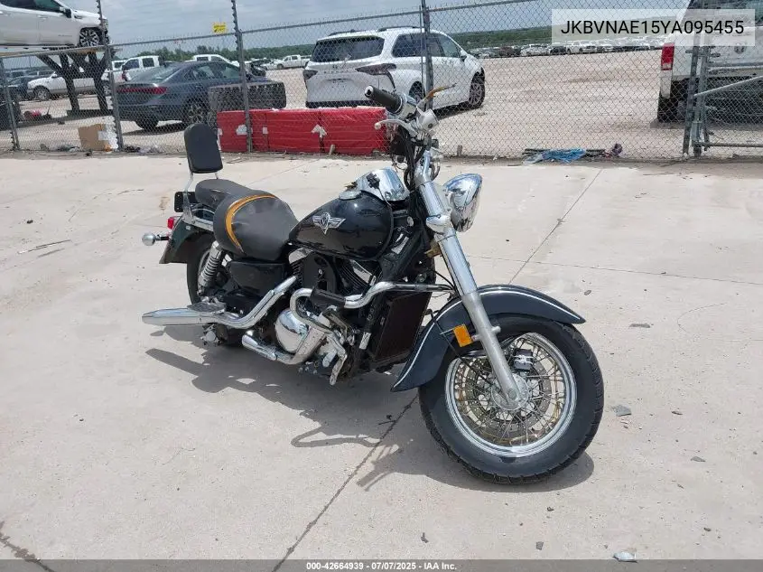 2000 Kawasaki Vn1500 E VIN: JKBVNAE15YA095455 Lot: 42664939