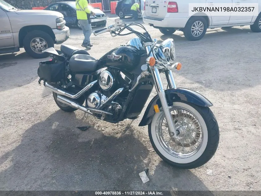 2008 Kawasaki Vn1500 N1 VIN: JKBVNAN198A032357 Lot: 40978836