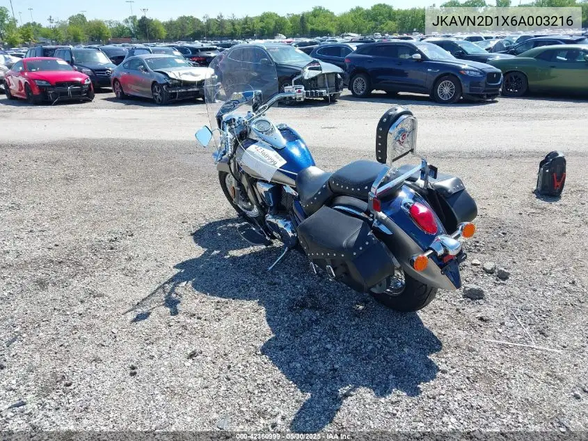 2006 Kawasaki Vn900 D VIN: JKAVN2D1X6A003216 Lot: 42360999