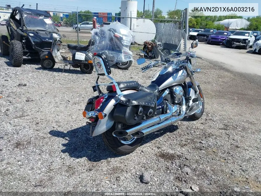 2006 Kawasaki Vn900 D VIN: JKAVN2D1X6A003216 Lot: 42360999
