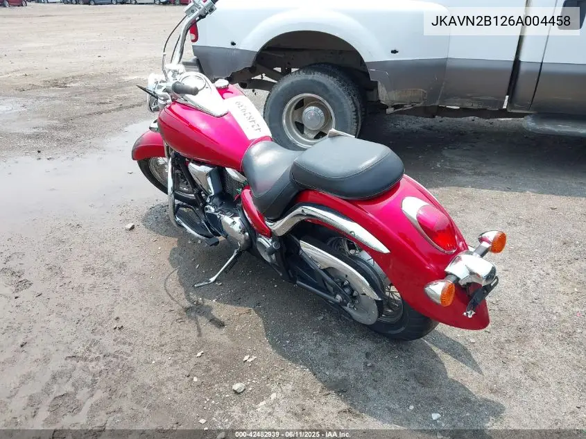 2006 Kawasaki Vn900 B VIN: JKAVN2B126A004458 Lot: 42482939