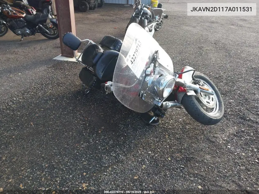 2007 Kawasaki Vn900 D VIN: JKAVN2D117A011531 Lot: 42279713