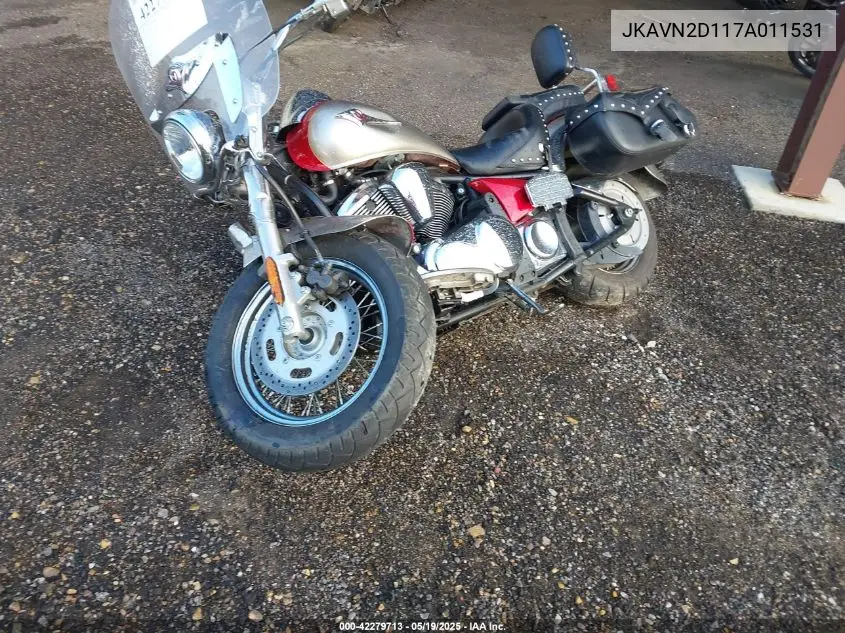 2007 Kawasaki Vn900 D VIN: JKAVN2D117A011531 Lot: 42279713