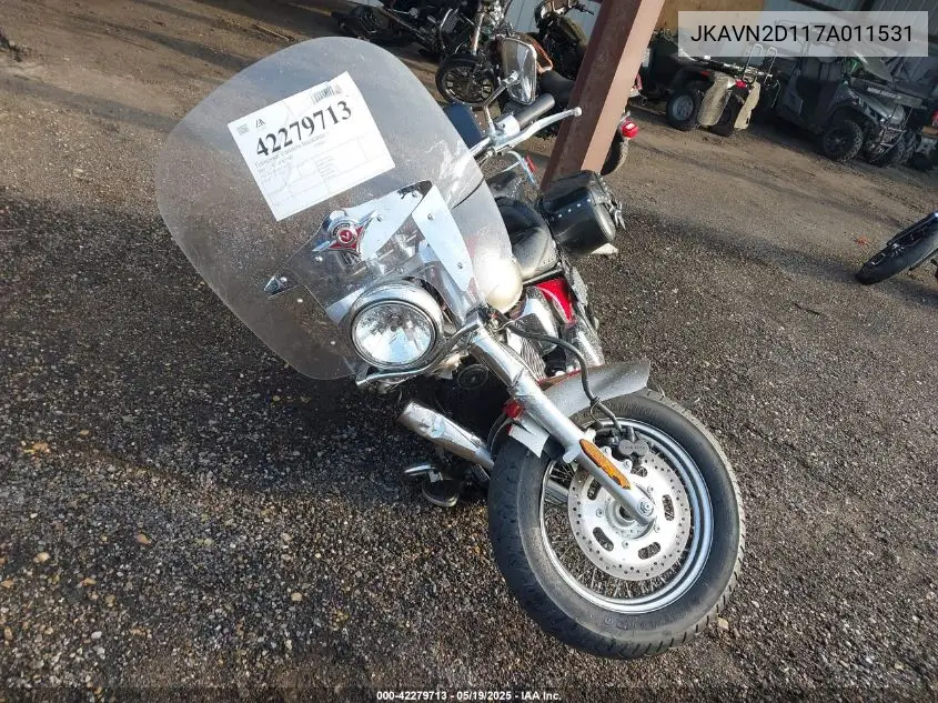 2007 Kawasaki Vn900 D VIN: JKAVN2D117A011531 Lot: 42279713