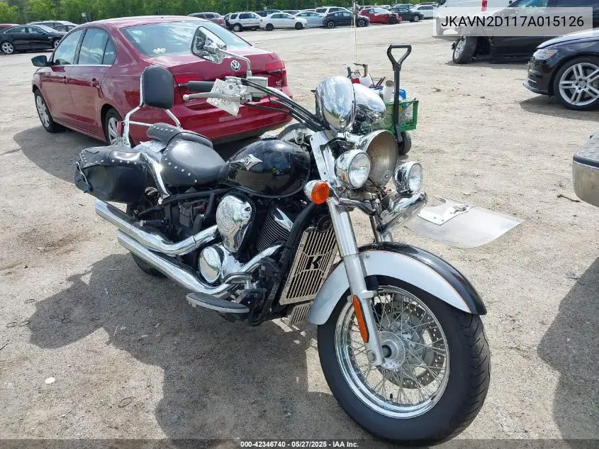 2007 Kawasaki Vn900 D VIN: JKAVN2D117A015126 Lot: 42346740
