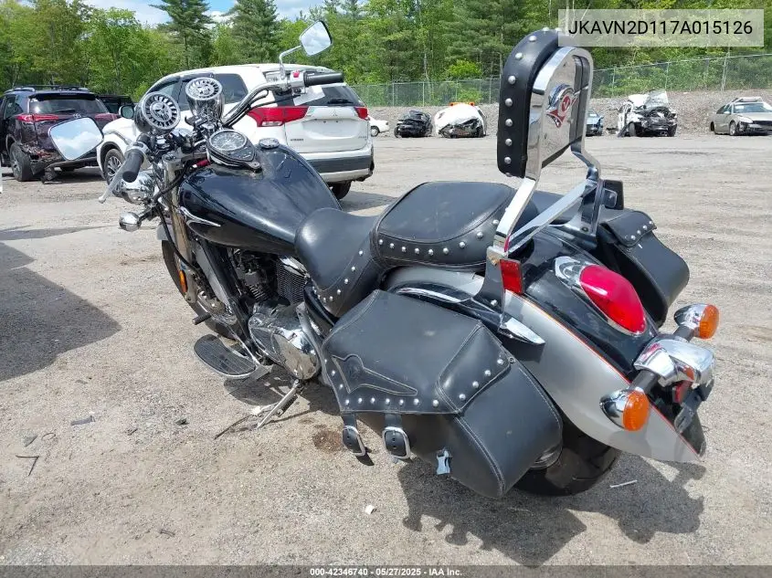 2007 Kawasaki Vn900 D VIN: JKAVN2D117A015126 Lot: 42346740