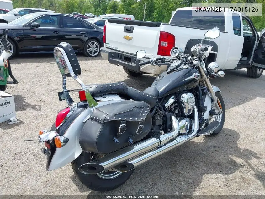 2007 Kawasaki Vn900 D VIN: JKAVN2D117A015126 Lot: 42346740