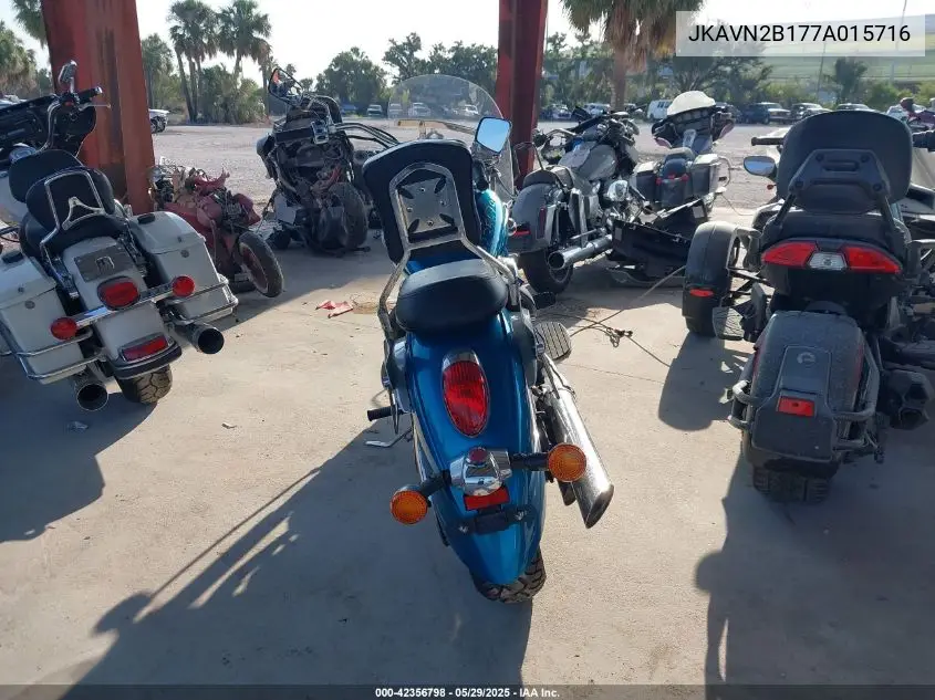 2007 Kawasaki Vn900 B VIN: JKAVN2B177A015716 Lot: 42356798