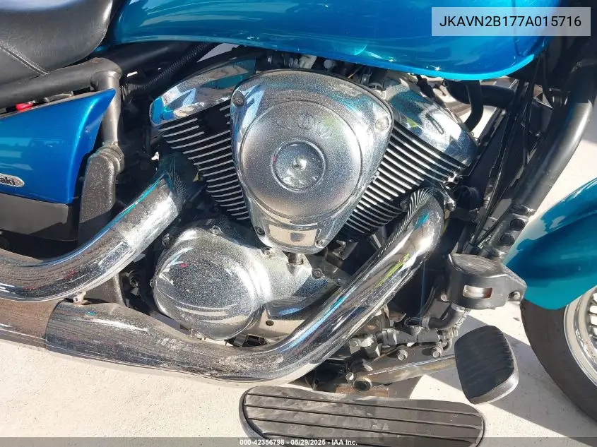 2007 Kawasaki Vn900 B VIN: JKAVN2B177A015716 Lot: 42356798
