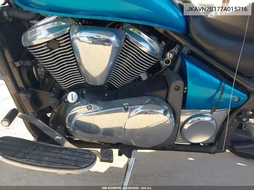 2007 Kawasaki Vn900 B VIN: JKAVN2B177A015716 Lot: 42356798