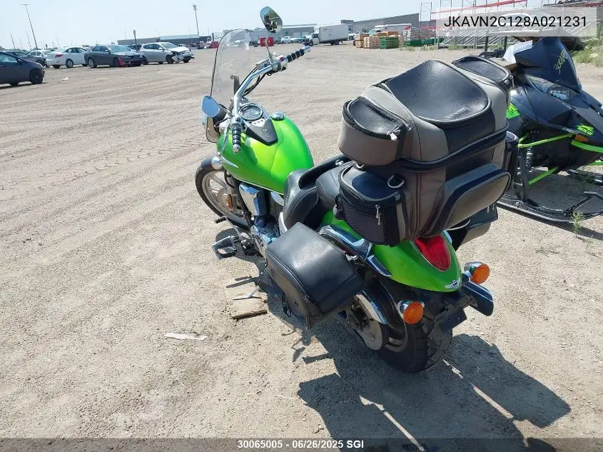 2008 Kawasaki Vn900 C VIN: JKAVN2C128A021231 Lot: 30065005