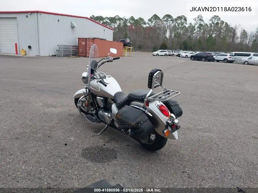 2008 Kawasaki Vn900 D VIN: JKAVN2D118A023616 Lot: 41590556