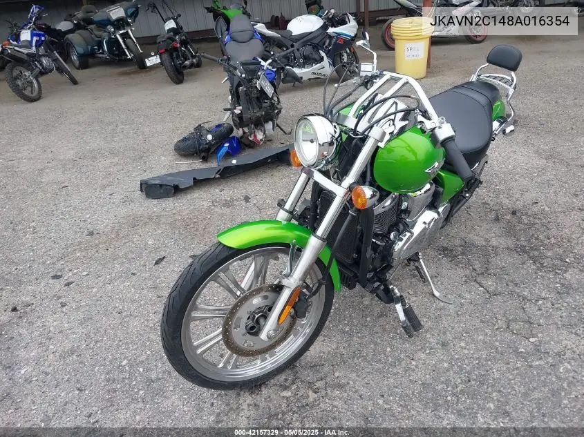 2008 Kawasaki Vn900 C VIN: JKAVN2C148A016354 Lot: 42157329