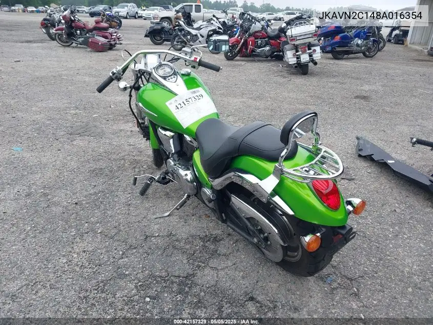 2008 Kawasaki Vn900 C VIN: JKAVN2C148A016354 Lot: 42157329