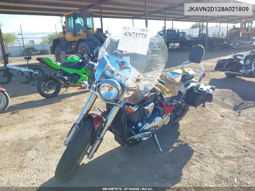2008 Kawasaki Vn900 D VIN: JKAVN2D128A021809 Lot: 42673775