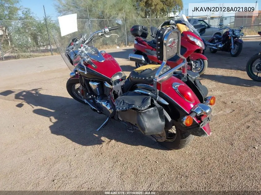2008 Kawasaki Vn900 D VIN: JKAVN2D128A021809 Lot: 42673775