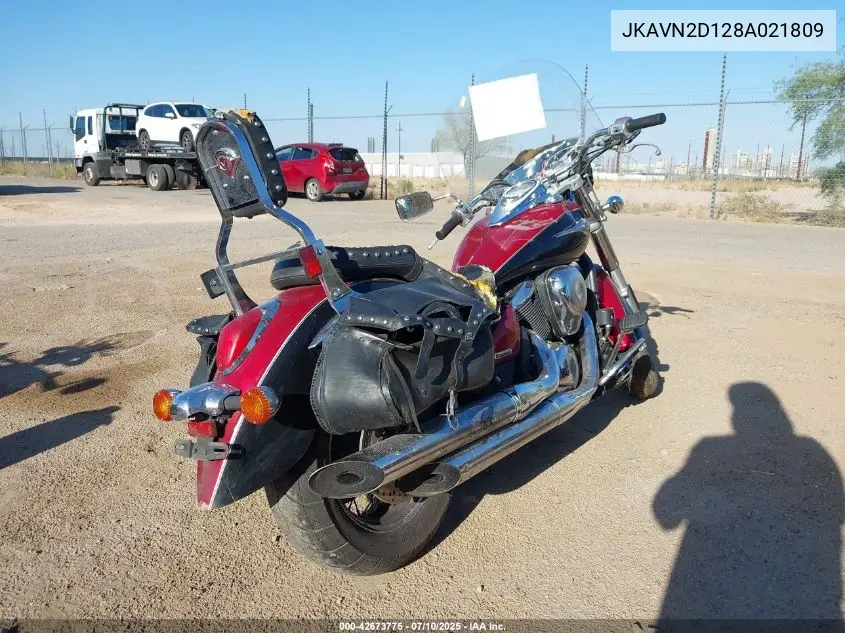 2008 Kawasaki Vn900 D VIN: JKAVN2D128A021809 Lot: 42673775