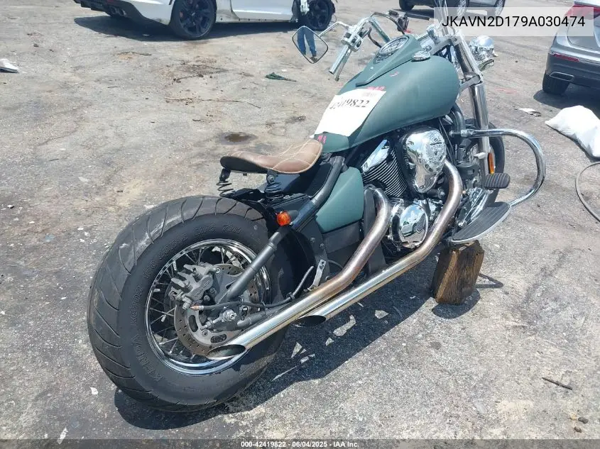 2009 Kawasaki Vn900 D VIN: JKAVN2D179A030474 Lot: 42419822