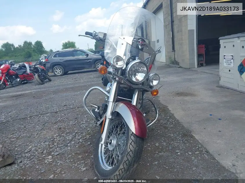 2009 Kawasaki Vn900 D VIN: JKAVN2D189A033173 Lot: 42551433