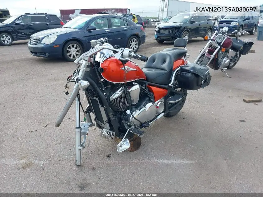 2009 Kawasaki Vn900 C VIN: JKAVN2C139A030697 Lot: 42590500
