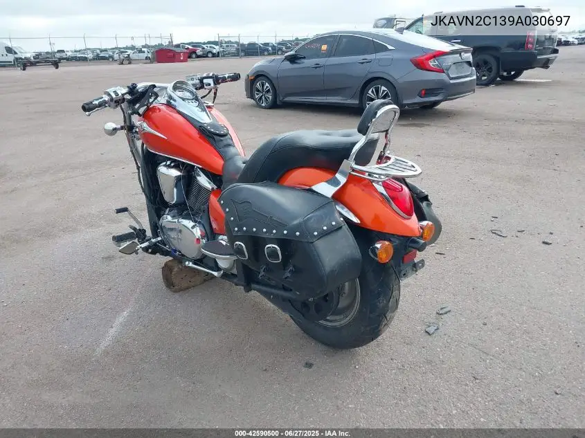 2009 Kawasaki Vn900 C VIN: JKAVN2C139A030697 Lot: 42590500