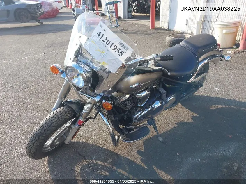 2010 Kawasaki Vn900 D VIN: JKAVN2D19AA038225 Lot: 41201955