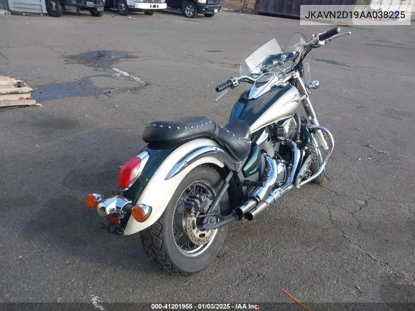 2010 Kawasaki Vn900 D VIN: JKAVN2D19AA038225 Lot: 41201955