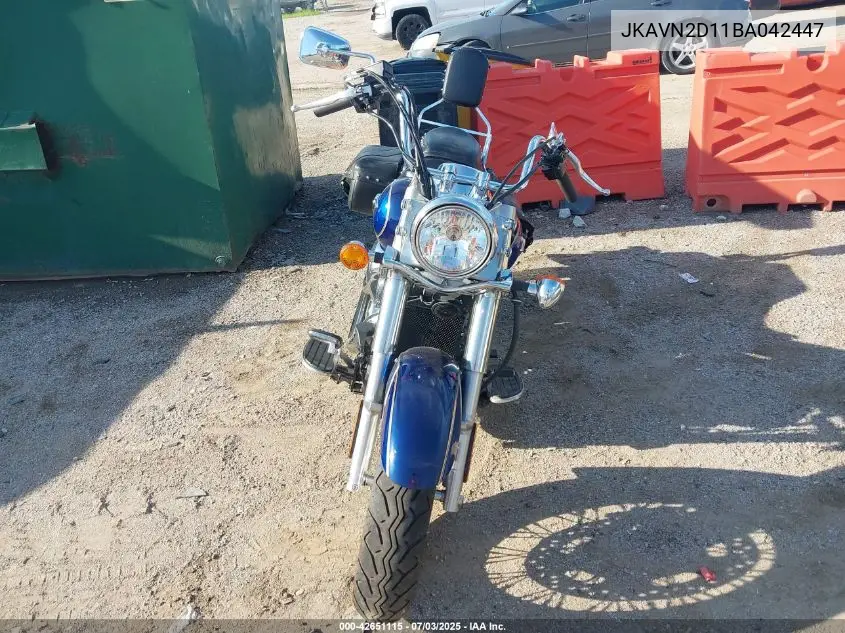 2011 Kawasaki Vn900 D VIN: JKAVN2D11BA042447 Lot: 42651115