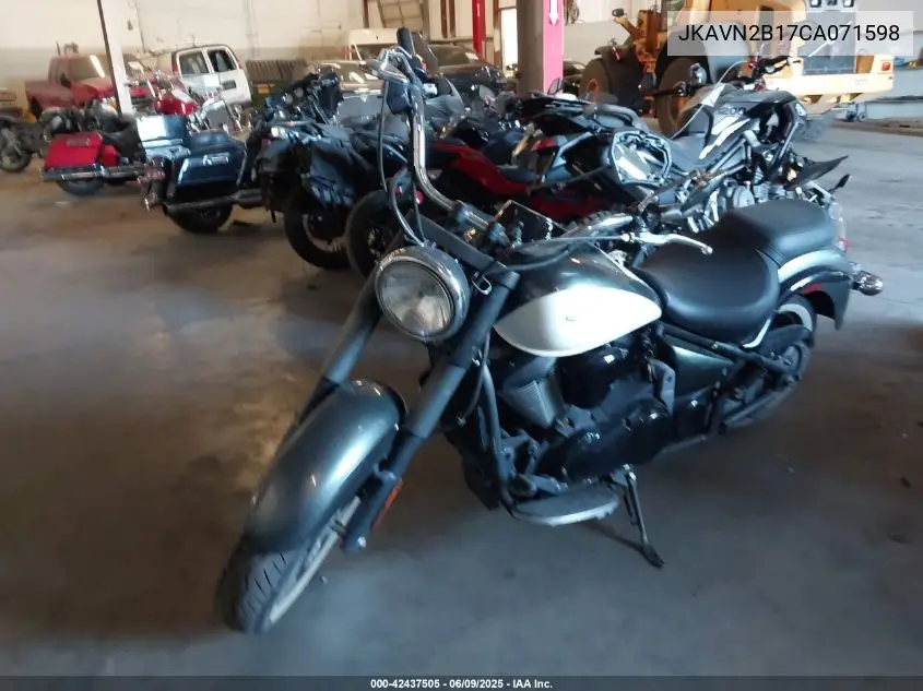 2012 Kawasaki Vn900 B VIN: JKAVN2B17CA071598 Lot: 42437505