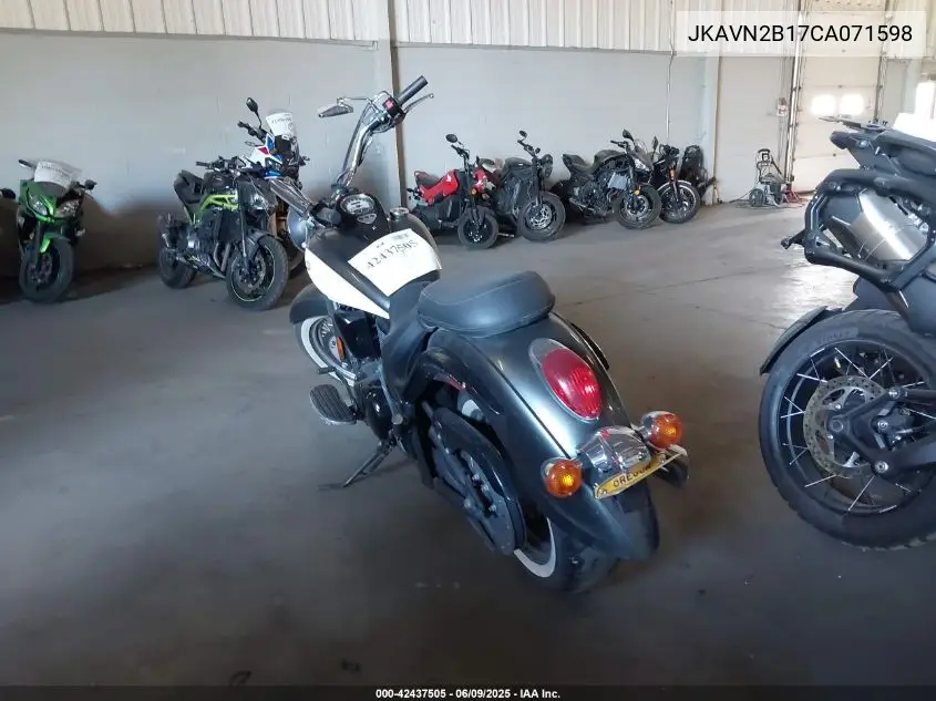 2012 Kawasaki Vn900 B VIN: JKAVN2B17CA071598 Lot: 42437505
