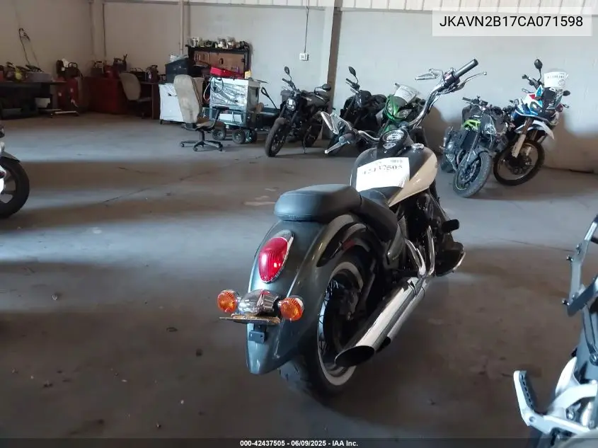 2012 Kawasaki Vn900 B VIN: JKAVN2B17CA071598 Lot: 42437505