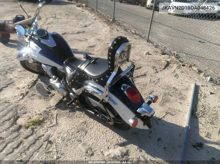 2013 Kawasaki Vn900 D VIN: JKAVN2D18DA048426 Lot: 42548465
