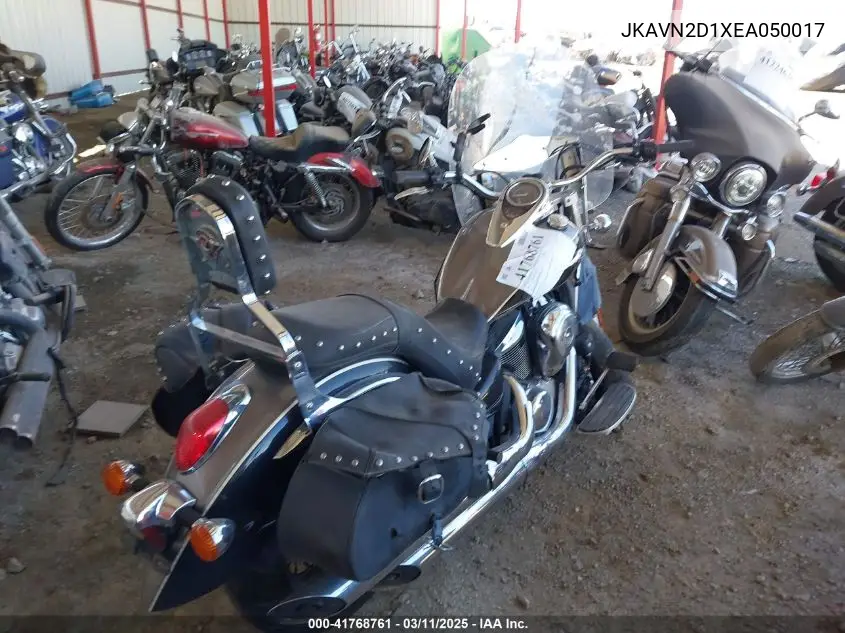 2014 Kawasaki Vn900 D VIN: JKAVN2D1XEA050017 Lot: 41768761