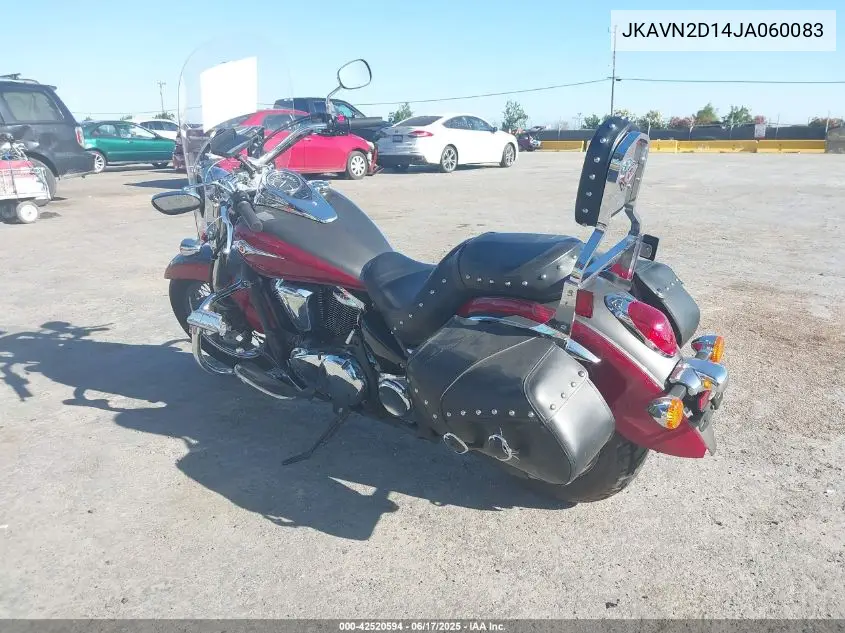 2018 Kawasaki Vn900 D VIN: JKAVN2D14JA060083 Lot: 42520594