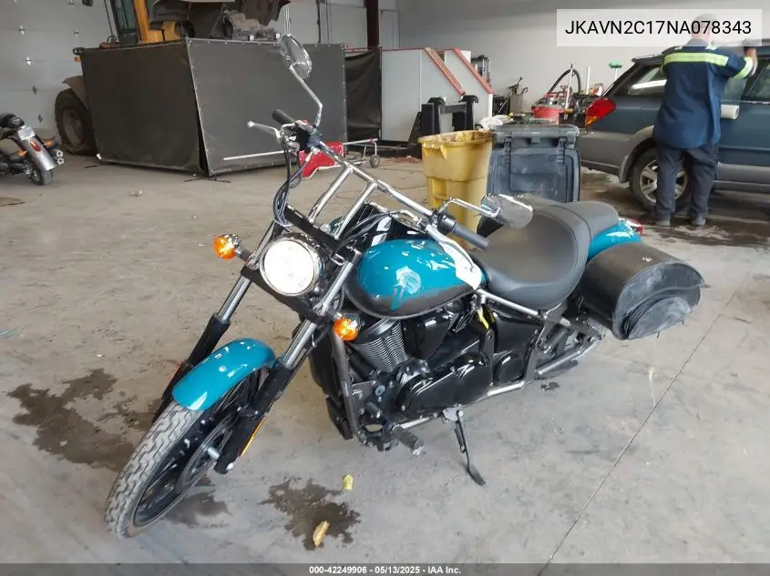 2022 Kawasaki Vn900 C VIN: JKAVN2C17NA078343 Lot: 42249906